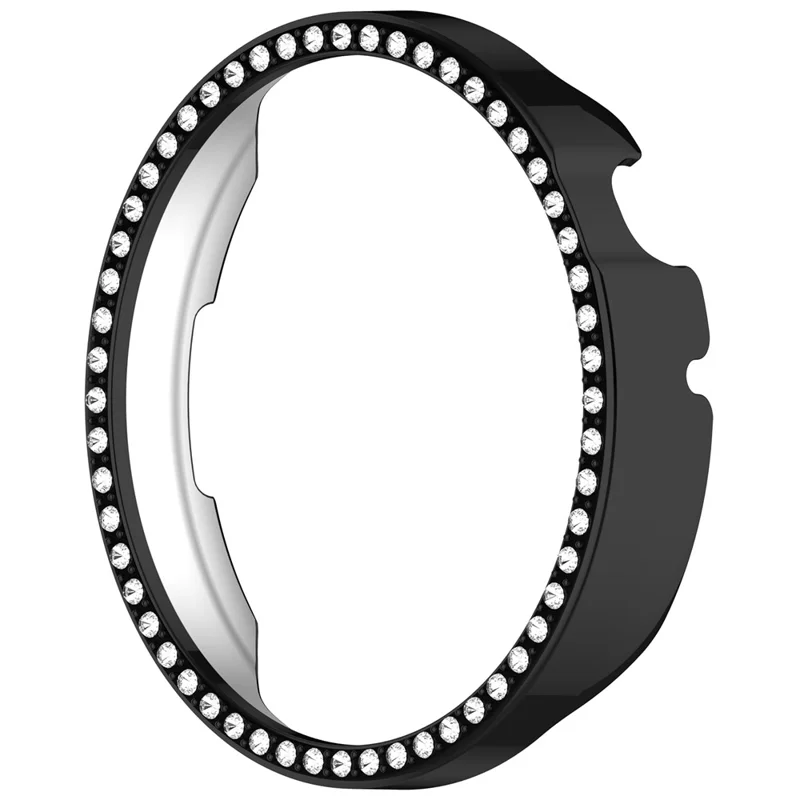 For Honor Watch GS 5 Watch Case Rhinestone Decor Hard PC Frame Protective Cover - Black