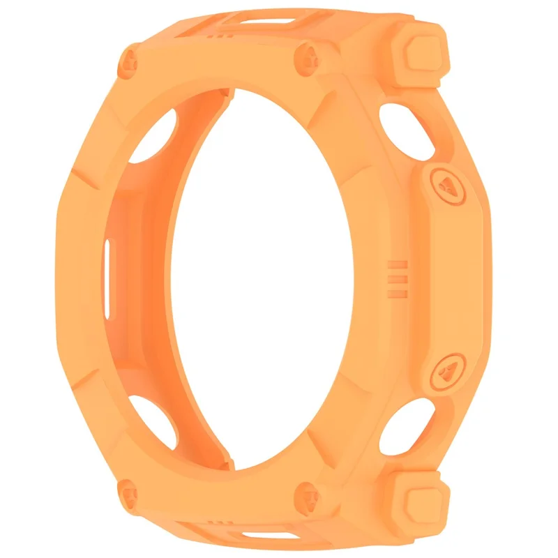 For Huami Amazfit T-Rex Ultra 2 Armor Watch Cover Hollow TPU Watch Frame Case - Orange