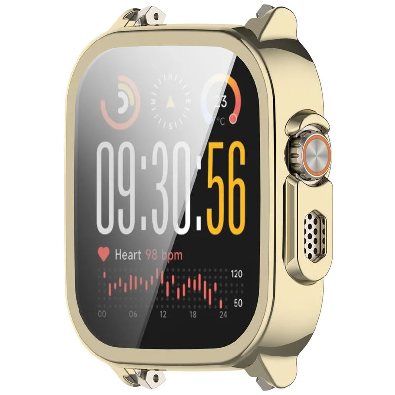 For Realme Watch 5 Full Coverage TPU Watch Cover Electroplated Protective Case - Light Gold