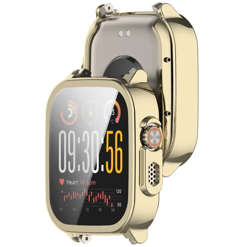 For Realme Watch 5 Full Coverage TPU Watch Cover Electroplated Protective Case - Light Gold