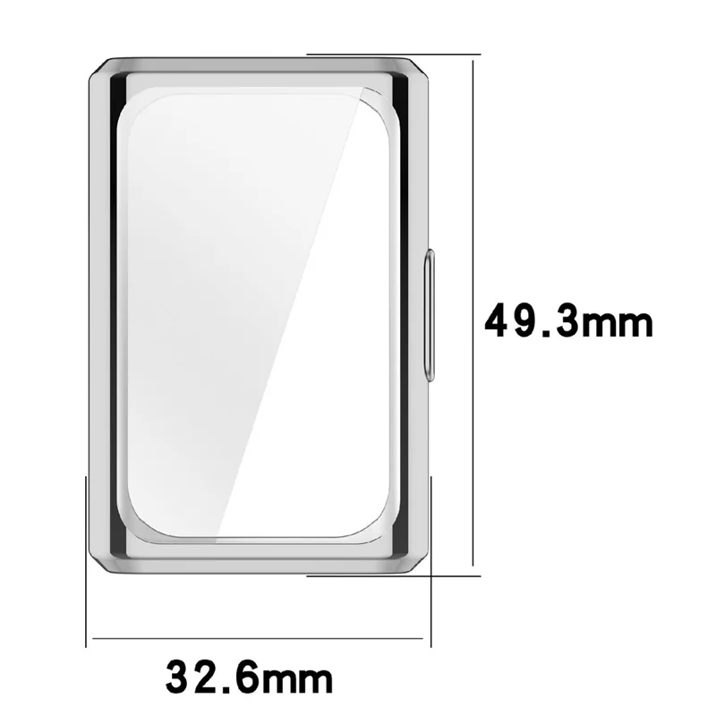 Obudowa TPU na Huawei Band 11 Pro / 11 Pro NFC, pełna ochrona, powłoka elektrolityczna - Srebrna