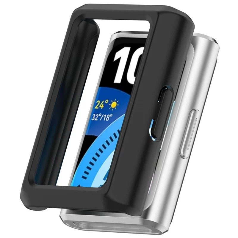 Custodia per Huawei Band 11 Pro, Cover Rigida Mezza Copertura con Fori in PC - Nero