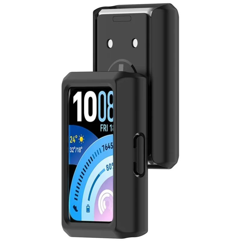 Custodia per Huawei Band 11 Pro, Cover Rigida Mezza Copertura con Fori in PC - Nero