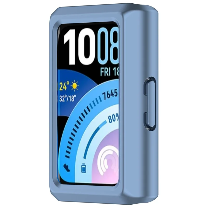 For Huawei Band 11 Pro Case Half-Wrapped Hollow Hard PC Watch Cover - Blue
