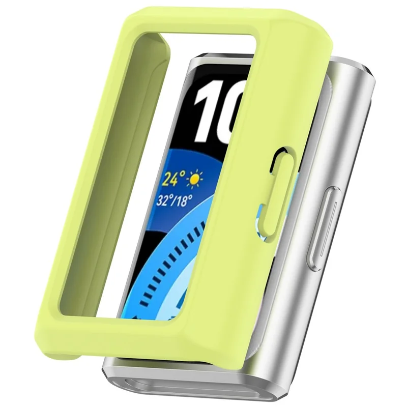 For Huawei Band 11 Pro Case Half-Wrapped Hollow Hard PC Watch Cover - Green