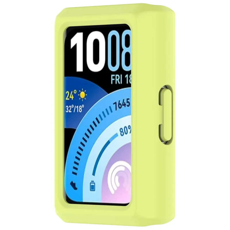 For Huawei Band 11 Pro Case Half-Wrapped Hollow Hard PC Watch Cover - Green