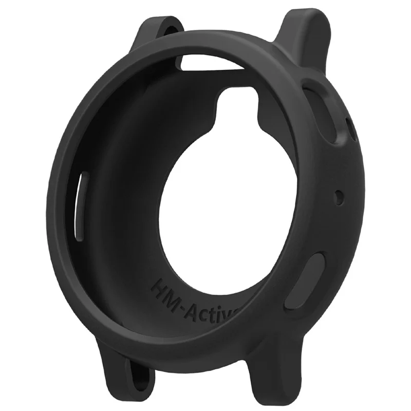 Custodia per Huami Amazfit Active 3 Max, Custodia Morbida in Silicone con Cornice Traforata - Nero