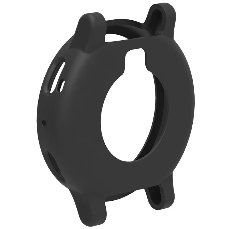 Custodia per Huami Amazfit Active 3 Max, Custodia Morbida in Silicone con Cornice Traforata - Nero