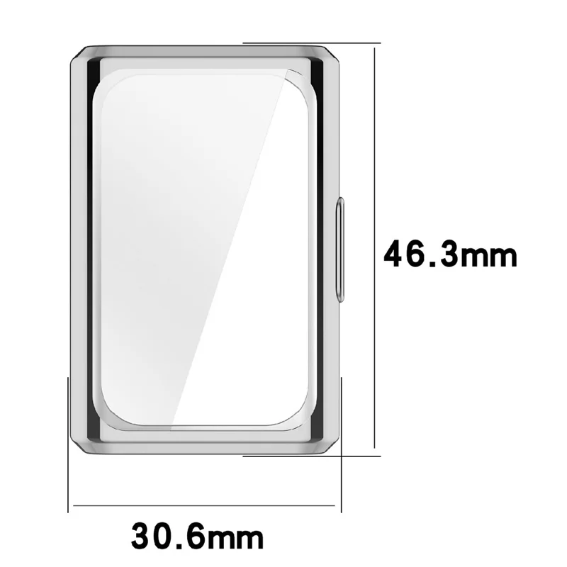 TPU Watch Case for Huawei Band 11  /  11 NFC Full Coverage Protective Cover with Screen Protector - Electroplated Navy Blue