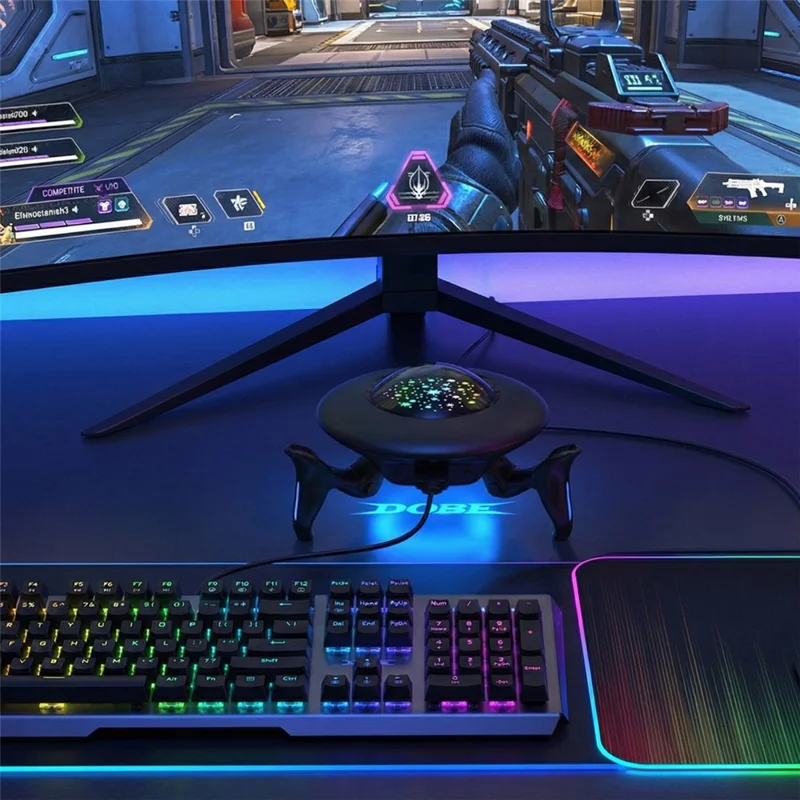 DOBE FOMIS ELECTRONICS TY-3879 Keyboard Mouse Converter for Nintendo Switch 2 / Sony PlayStation 4 / 3 Gaming Accessory - Black