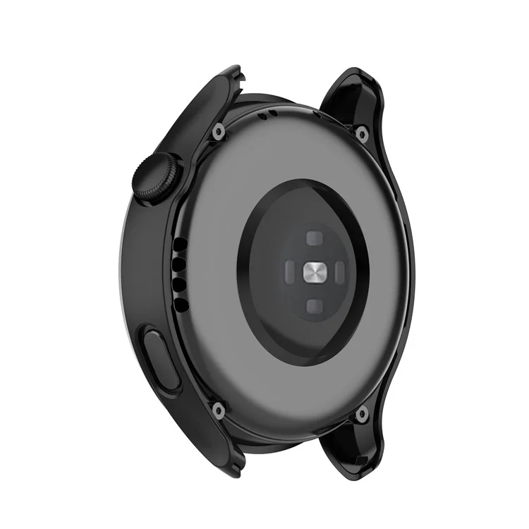 Per Huawei Watch 3 Custodia protettiva PC a tutto tondo con protezione dello schermo in vetro temperato integrata - Nero
