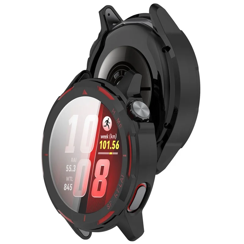 Coque de protection électroplacée en TPU à couverture complète pour Huawei Watch GT Runner 2 - Noir