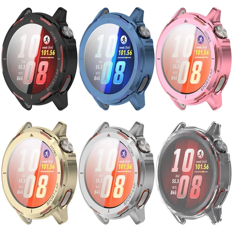 Coque de protection électroplacée en TPU à couverture complète pour Huawei Watch GT Runner 2 - Noir