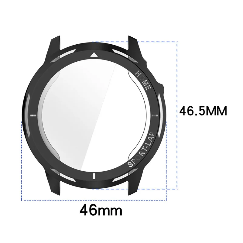 Coque de protection électroplacée en TPU à couverture complète pour Huawei Watch GT Runner 2 - Noir