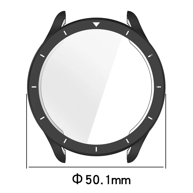 Coque de protection complète en TPU pour Xiaomi Watch S5, boîtier électrodéposé - Noir