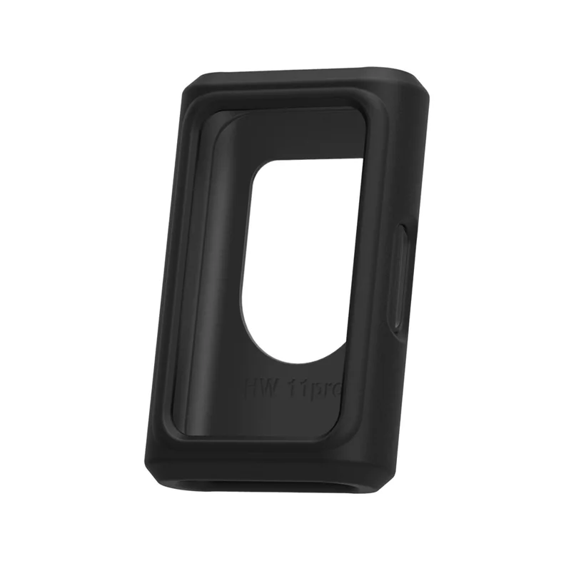 For Huawei Band 11 Pro NFC / 11 Pro Silicone Case Solid Color Shockproof Watch Protective Cover - Black