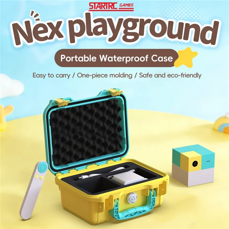 STARTRC GAMES 13060010 Portable Waterproof Case for Nex Playground Console Shockproof Dustproof All-in-One Storage Box