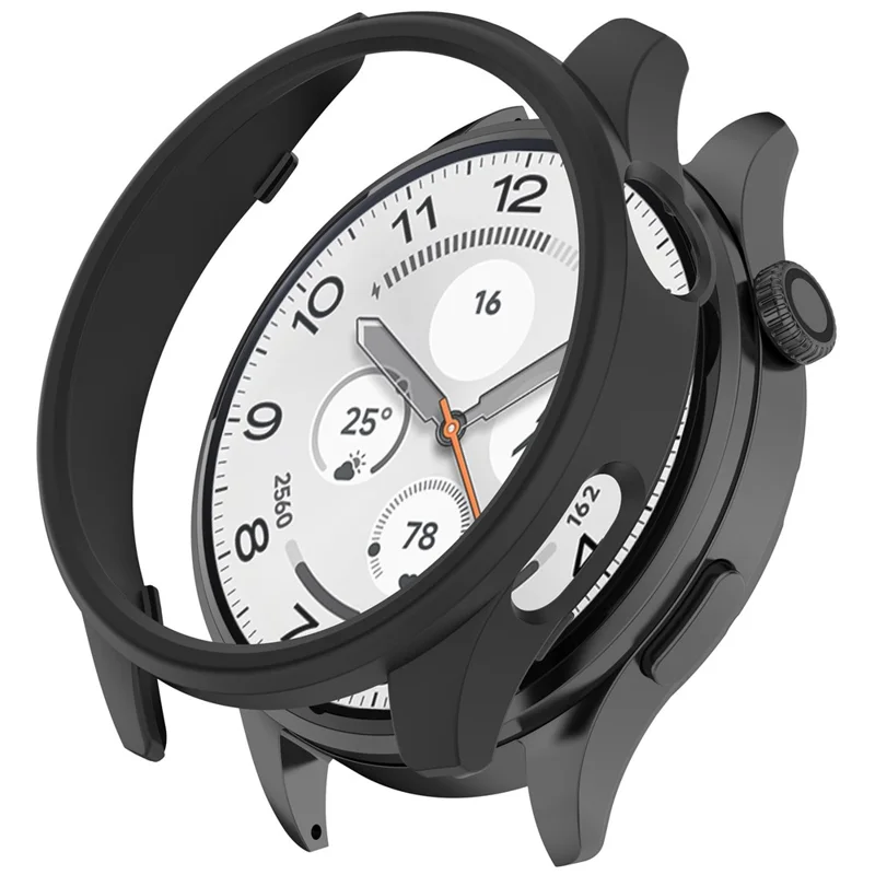 For Xiaomi Watch S5 PC Watch Case Hollow Semi-Enclosed Smartwatch Protective Cover - Black