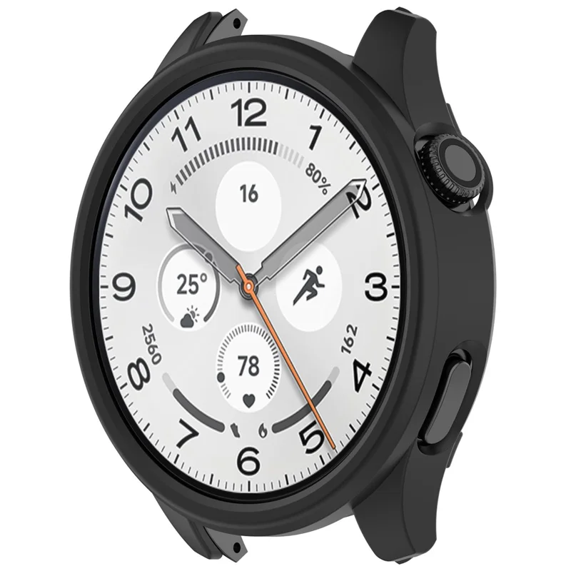 For Xiaomi Watch S5 PC Watch Case Hollow Semi-Enclosed Smartwatch Protective Cover - Black