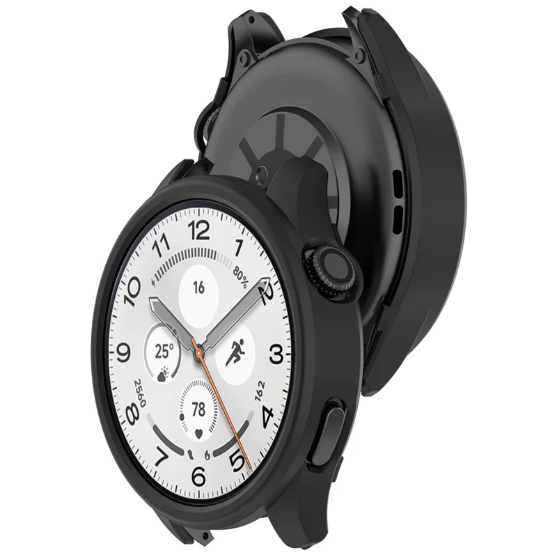 For Xiaomi Watch S5 PC Watch Case Hollow Semi-Enclosed Smartwatch Protective Cover - Black