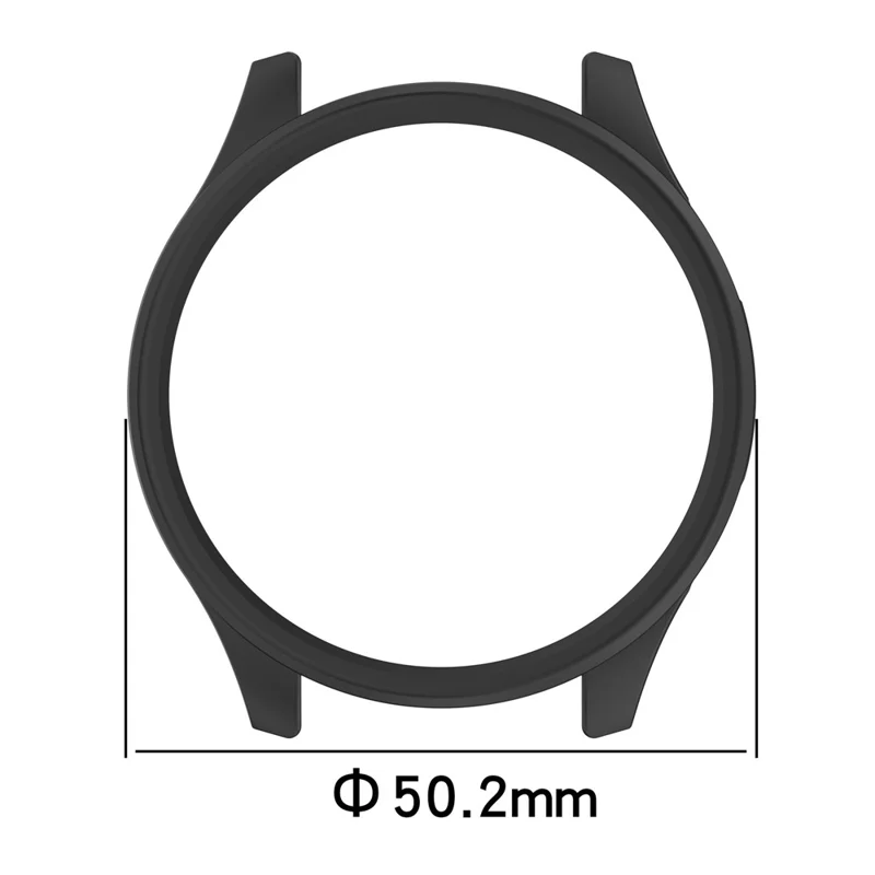 For Xiaomi Watch S5 PC Watch Case Hollow Semi-Enclosed Smartwatch Protective Cover - Black