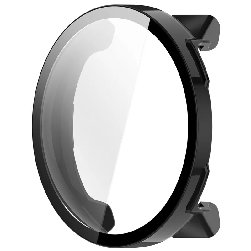 For Suunto Nautic S Hard PC Watch Case with Tempered Glass Screen Film - Black