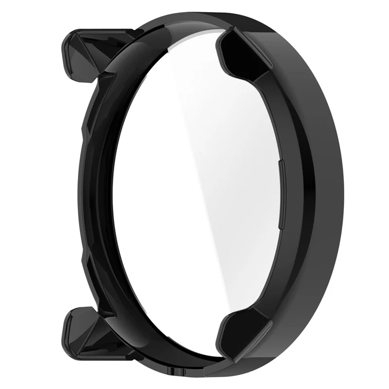 For Suunto Nautic S Hard PC Watch Case with Tempered Glass Screen Film - Black