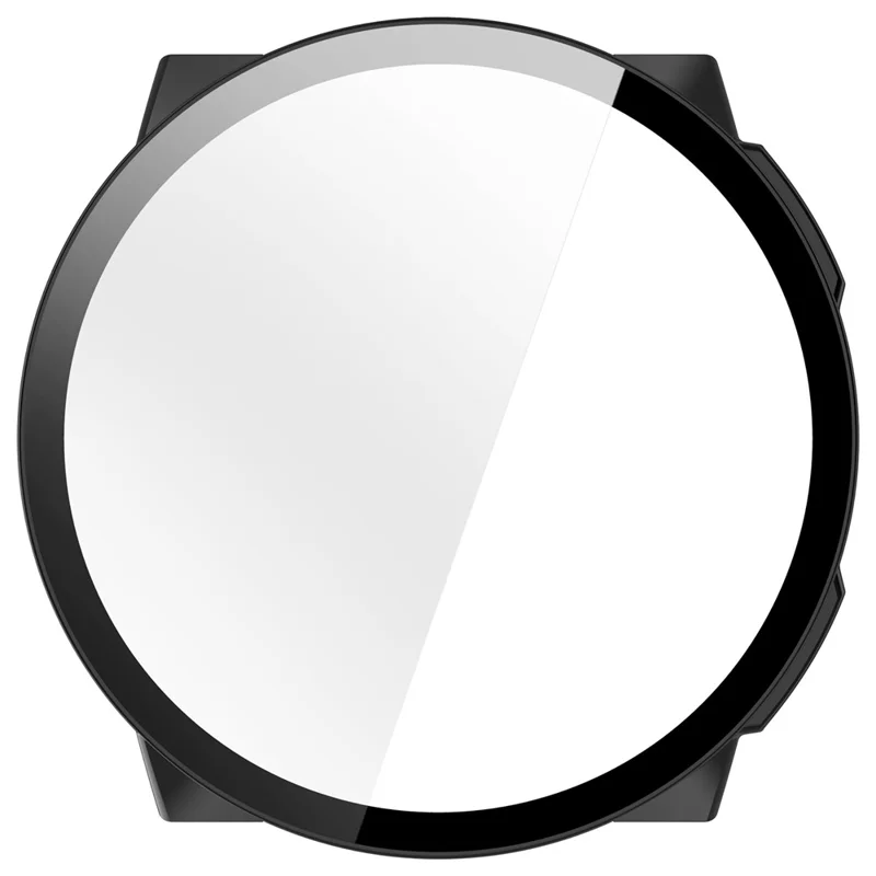 For Suunto Nautic S Hard PC Watch Case with Tempered Glass Screen Film - Black