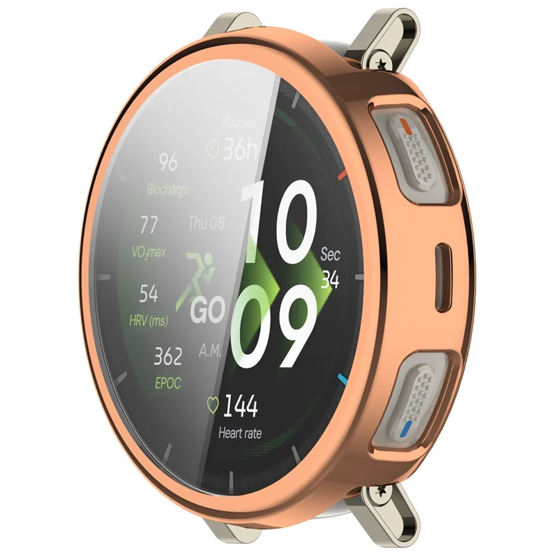 Carcasa para reloj premium de cobertura total TPU para Huami Amazfit Active 3, carcasa protectora electrochapada - oro rosa