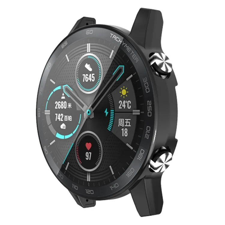 Electroplating TPU Watch Cover Full Protective Case for Huawei Honor Magic 2 46MM - Black