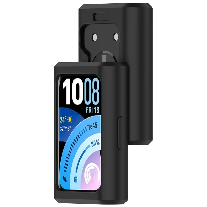 For Huawei Band 11 Pro / 11 Pro NFC Watch Case Soft Silicone Protective Cover - Black