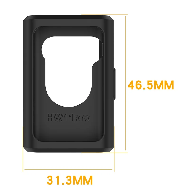 For Huawei Band 11 Pro / 11 Pro NFC Watch Case Soft Silicone Protective Cover - Black