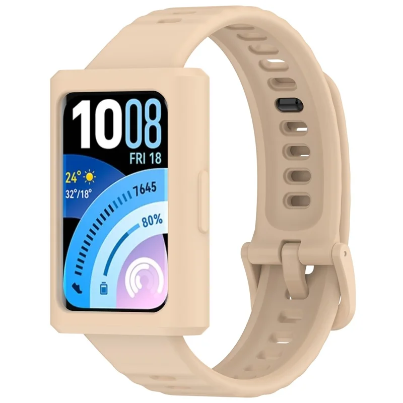 For Huawei Band 11 Pro / 11 Pro NFC Watch Case Soft Silicone Protective Cover - Light Pink
