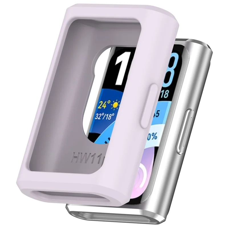 For Huawei Band 11 Pro / 11 Pro NFC Watch Case Soft Silicone Protective Cover - Light Purple
