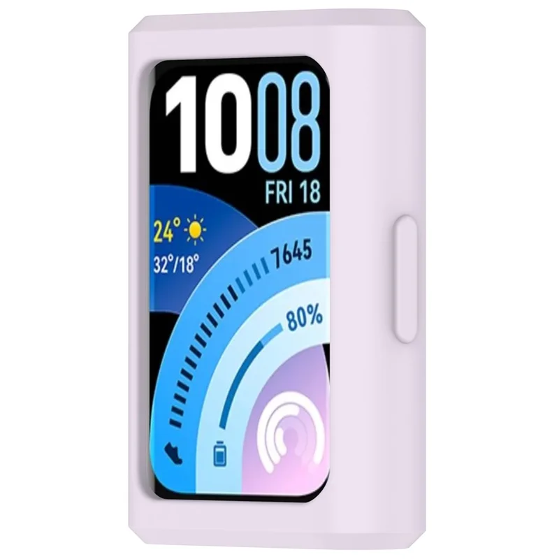 For Huawei Band 11 Pro / 11 Pro NFC Watch Case Soft Silicone Protective Cover - Light Purple