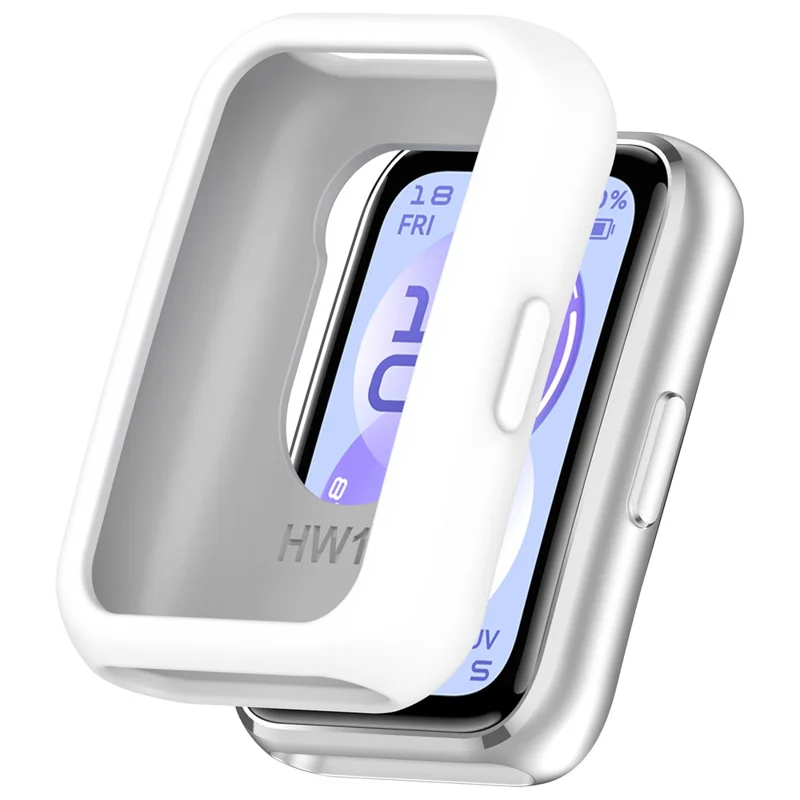 For Huawei Band 11 / 11 NFC Watch Case Soft Silicone Protective Cover - White
