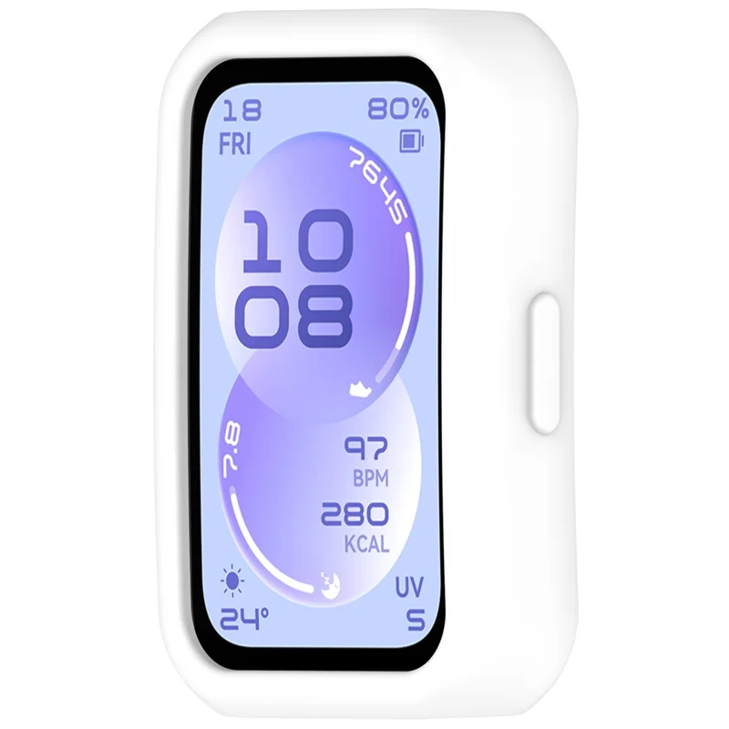 For Huawei Band 11 / 11 NFC Watch Case Soft Silicone Protective Cover - White