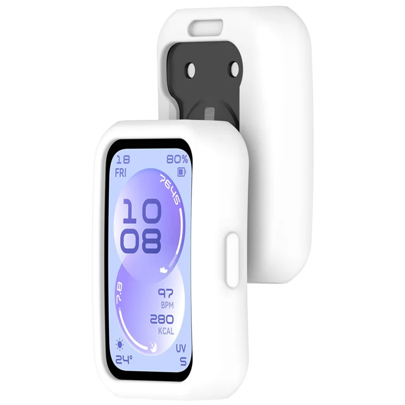 For Huawei Band 11 / 11 NFC Watch Case Soft Silicone Protective Cover - White