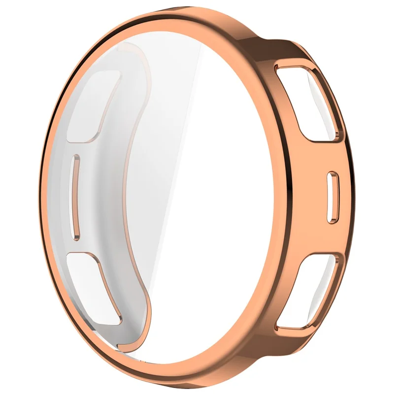 For Huami Amazfit Active 3 Premium Full Coverage TPU Watch Cover Electroplated Protective Case - Rose Gold