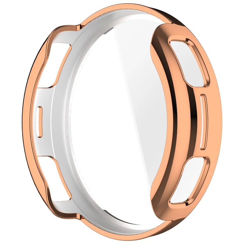 For Huami Amazfit Active 3 Premium Full Coverage TPU Watch Cover Electroplated Protective Case - Rose Gold
