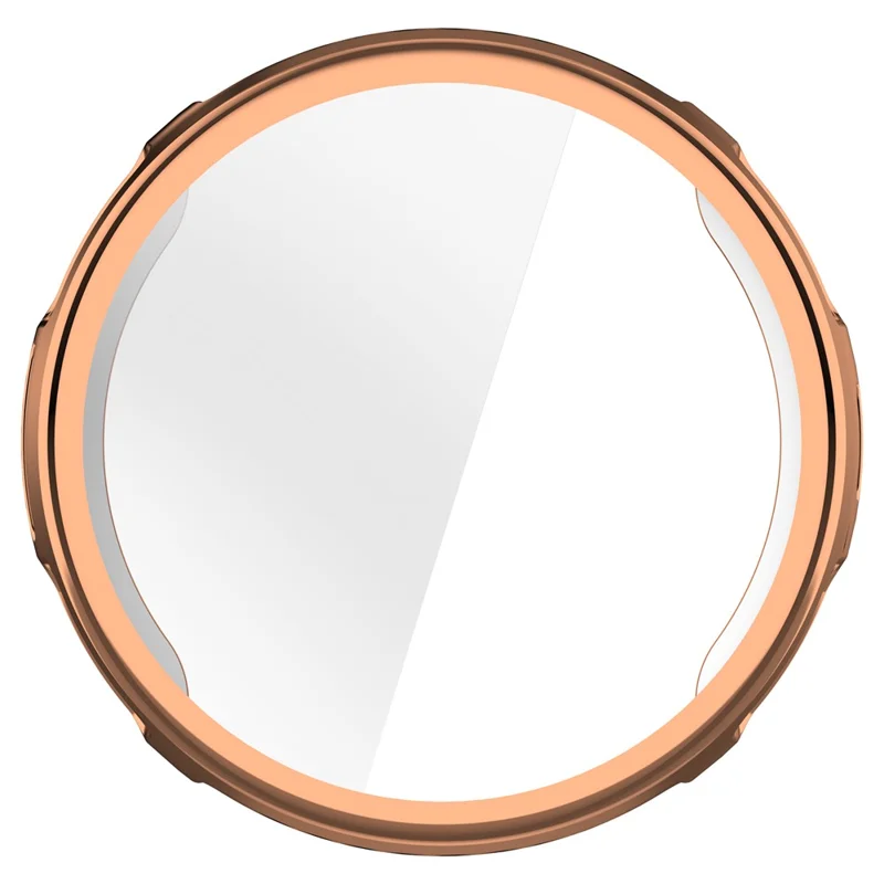 For Huami Amazfit Active 3 Premium Full Coverage TPU Watch Cover Electroplated Protective Case - Rose Gold