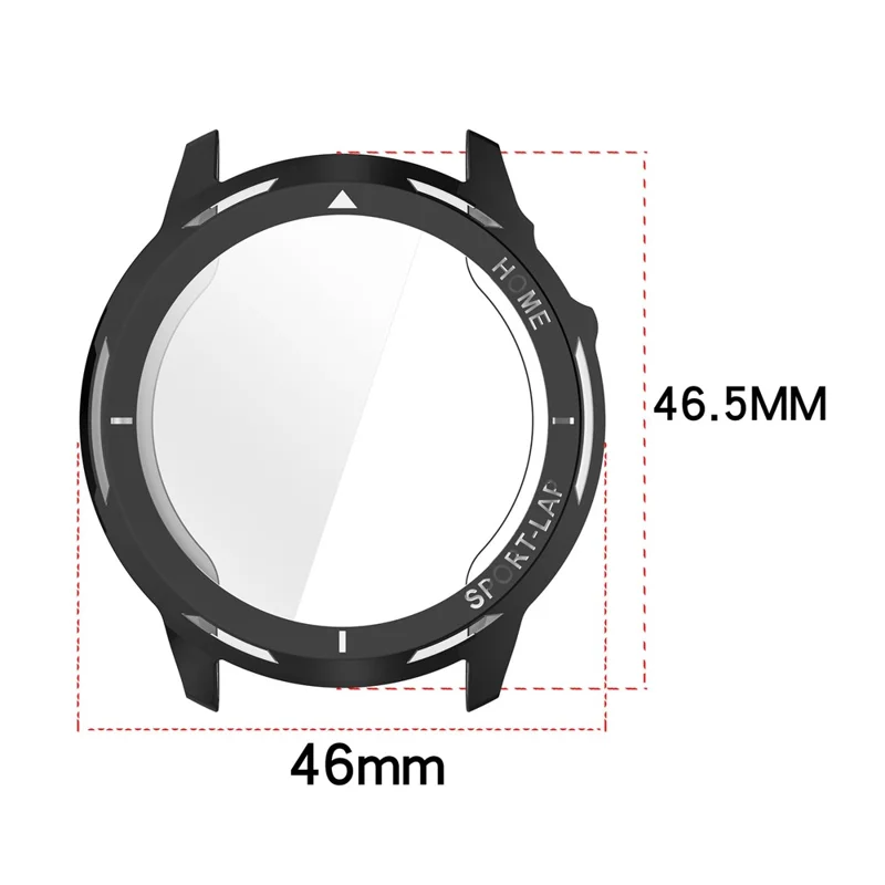 Coque TPU pour Huawei Watch GT Runner 2, protection intégrale pour montre connectée - Noir