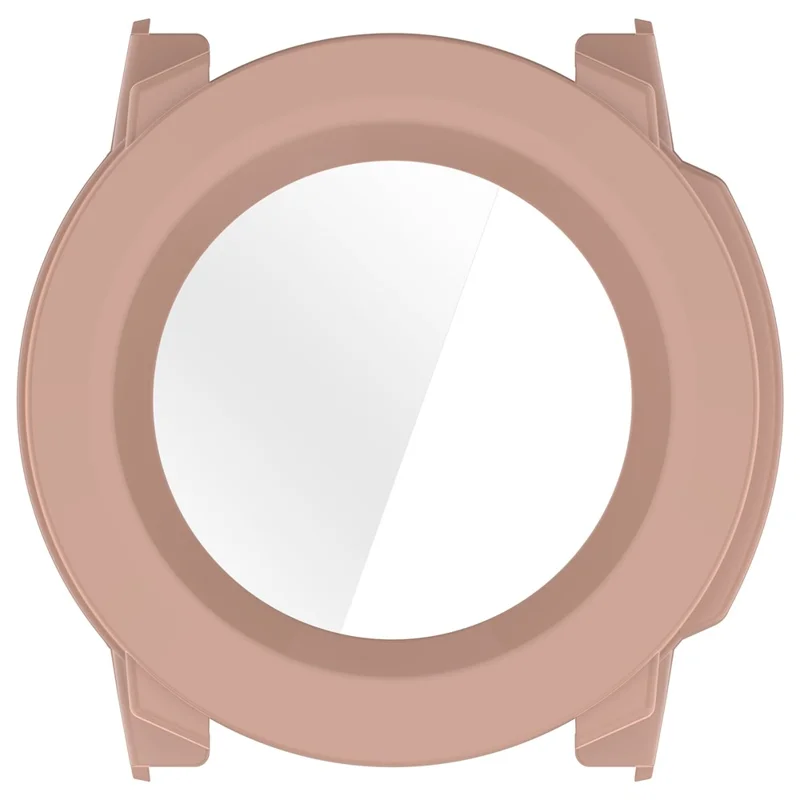 For Garmin Instinct 3 AMOLED 50mm / Instinct 3 Solar 50mm Protective Case with Tempered Glass Screen Protector PC Watch Cover - Pink