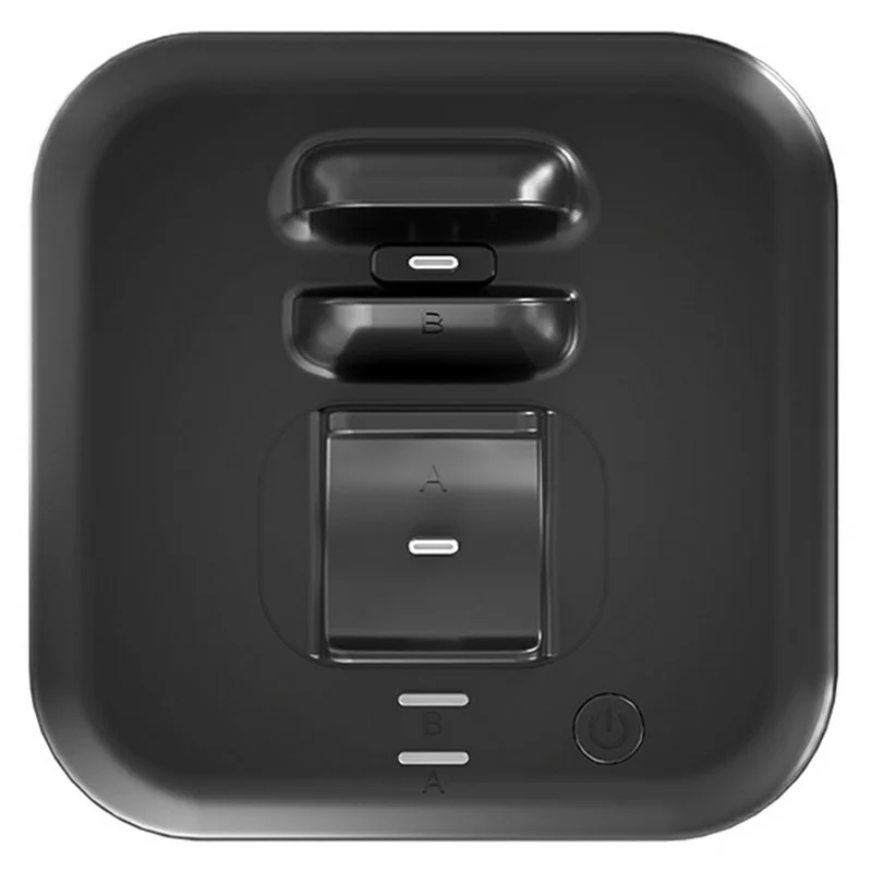 IPLAY HBS-2872 For Nintendo Switch 2 Pro / Switch 2 Joy-Con Grip Controller Charging Base with 9-Level LED Ambient Lights - Black