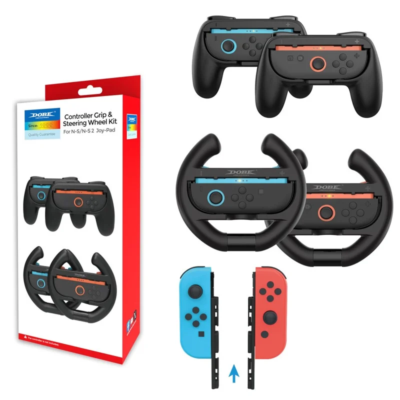 DOBE FOMIS ELECTRONICS Controller Grip and Steering Wheel Handle Kit for Nintendo Switch 2  /  Switch  /  Switch OLED