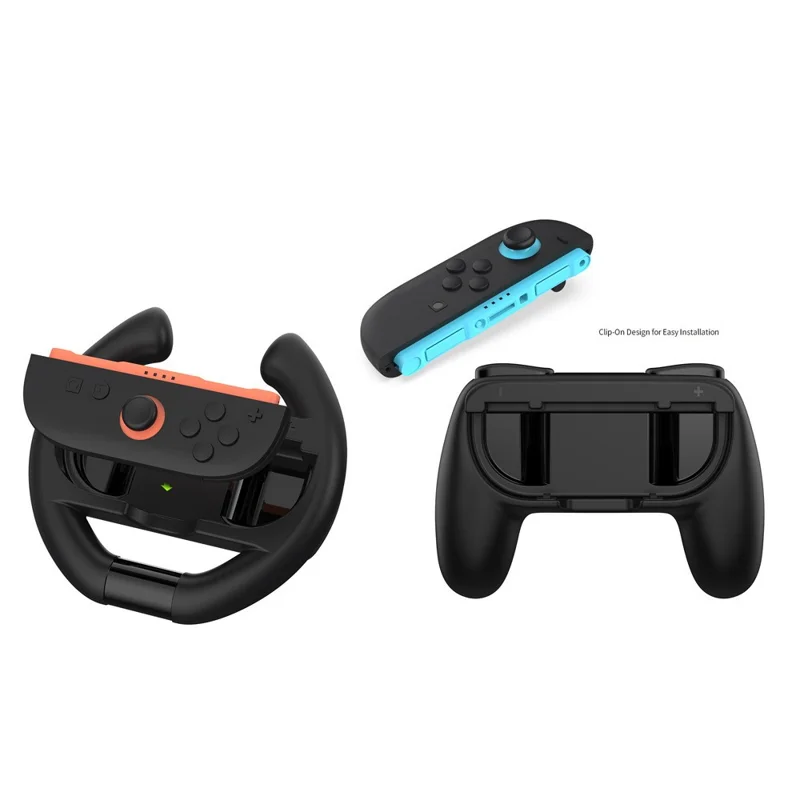 DOBE FOMIS ELECTRONICS Controller Grip and Steering Wheel Handle Kit for Nintendo Switch 2  /  Switch  /  Switch OLED