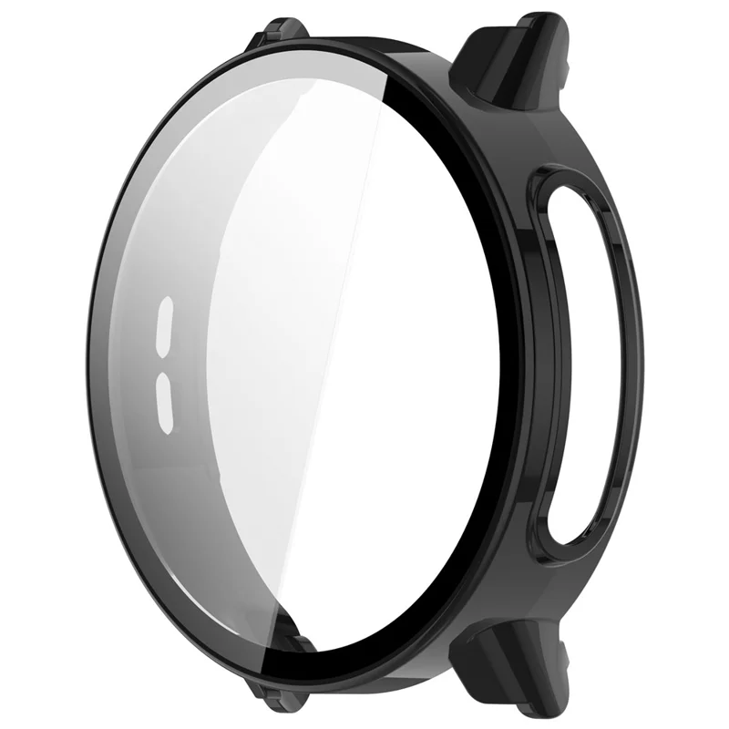 Funda para reloj Garmin Bounce 2 con marco de policarbonato y película de vidrio templado - Negro