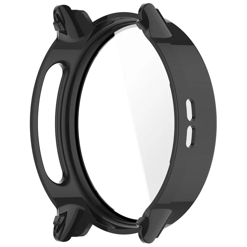 Funda para reloj Garmin Bounce 2 con marco de policarbonato y película de vidrio templado - Negro