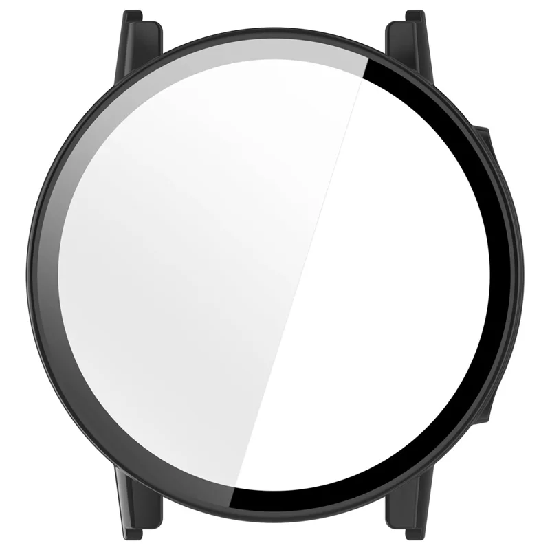 Funda para reloj Garmin Bounce 2 con marco de policarbonato y película de vidrio templado - Negro