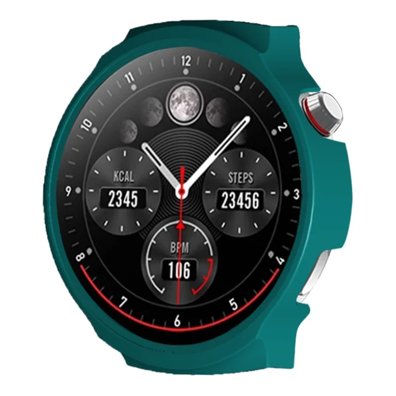 For Aigo V8 PC Watch Case Anti Scratch Hollow Half Coverage Protective Watch Cover - Midnight Green